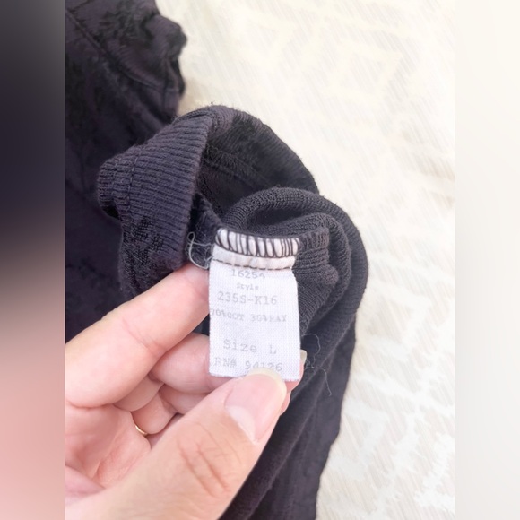 CP Shades San Francisco Purple Floral Women's Top Cotton Rayon Blend Size L - Picture 4 of 6